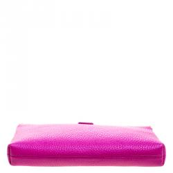 Pre Owned حقيبة كلاتش دولتشي أند غابانا سلسلة جلد وردية