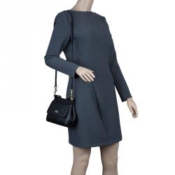 Pre Owned حقيبة دولتشي أند غابانا حمالة علوية ميس سيسيلي صغيرة جلد ذهبي