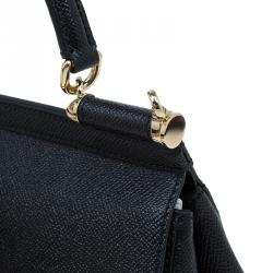 Pre Owned حقيبة دولتشي أند غابانا حمالة علوية ميس سيسيلي صغيرة جلد ذهبي