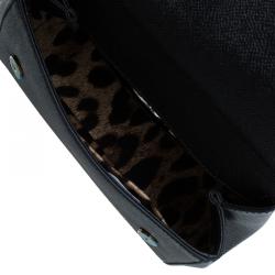 Pre Owned حقيبة دولتشي أند غابانا حمالة علوية ميس سيسيلي صغيرة جلد ذهبي