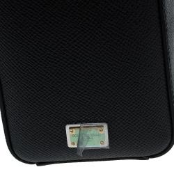 Pre Owned حقيبة دولتشي أن د غابانا شوبر ميس سيسيلي صغيرة جلد أسود