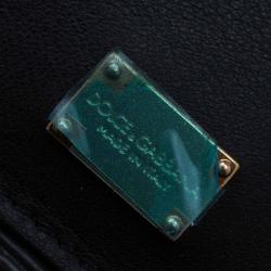 Pre Owned Dolce and Gabbana Leopard Print Leather Medium Miss Sicily Shopper Tote