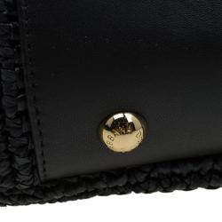 Pre Owned حقيبة دولتشي أند غابانا ألما رافية كروشيه سوداء