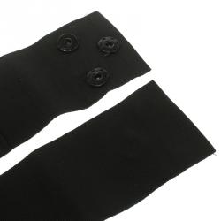 Pre Owned حزام دولتشي أند غابانا قماش أسود مطاطي مزخرف 110 سم