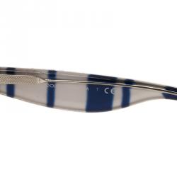 مملوكة مسبقًا Dolce and Gabbana Blue and White DG4191 Striped Sunglasses