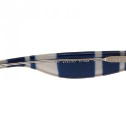 مملوكة مسبقًا Dolce and Gabbana Blue and White DG4191 Striped Sunglasses