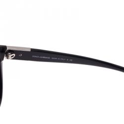Pre Owned Dolce and Gabbana Black DG4195 Oversized Cat Eye Sunglasses