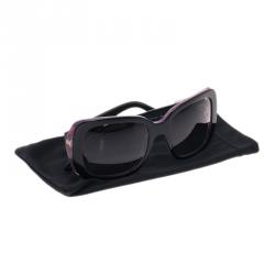 Dolce and Gabbana Purple and Black Square Sunglasses 