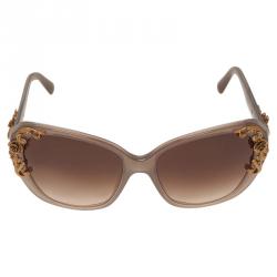 Pre Owned نظارة شمسية دولتشي أند غابانا سيسيليان باروك بيج