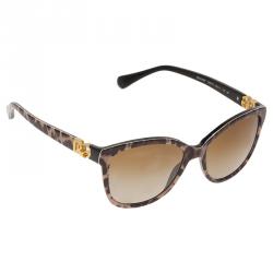 Pre Owned نظارة شمسية دولتشي أند غابانا DG4162  بني