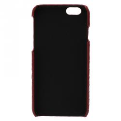 Pre Owned Dolce and Gabbana Red Croc Embossed iPhone 6/6S Case