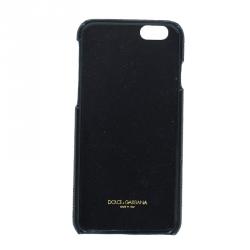 Pre Owned Dolce and Gabbana Black Jeweled iPhone Cover