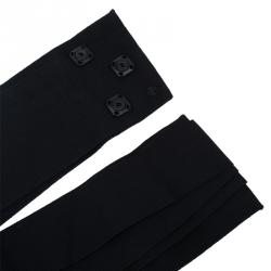 Pre Owned Dolce and Gabbana Black Grosgrain Bow Waist Belt Size 38