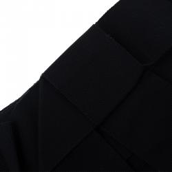 Pre Owned Dolce and Gabbana Black Grosgrain Bow Waist Belt Size 38