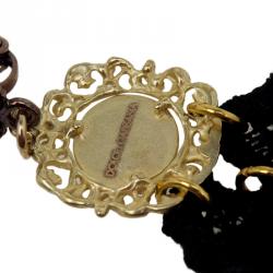 مملوكة مسبقًا Dolce and Gabbana Coin and Lace Earrings