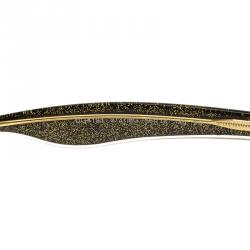 مملوكة مسبقًا Dolce and Gabbana DG4193 Black & Glitter Gold Cat Eye Sunglasses