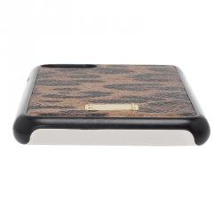 Pre Owned Dolce and Gabbana Leopard Print Leather iPhone 6 Case