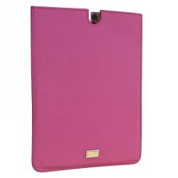 Pre Owned Dolce and Gabbana Pink Leather IPad 2 Case