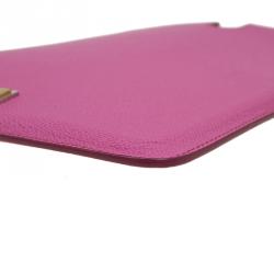 Pre Owned Dolce and Gabbana Pink Leather IPad 2 Case