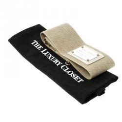 Pre Owned حزام دولتشي اند غابانا إيلاستيك كانفاس بيج 75 سم