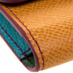 Pre Owned حقيبة إكسسوارات دولتشي أند غابانا مايكرو سيسيلي جلد متعددة الألوان