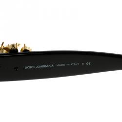 مملوكة مسبقًا Dolce and Gabbana Black DG 4247-B-F Embellished Sunglasses