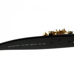 مملوكة مسبقًا Dolce and Gabbana Black DG 4247-B-F Embellished Sunglasses