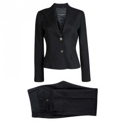 Pre Owned Dolce and Gabbana Black Tailored Pant Suit M