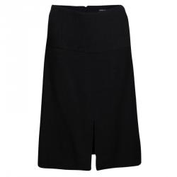 Dolce and Gabbana Black Textured Skirt Suit M