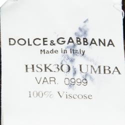 Dolce and Gabbana Black Textured Skirt Suit M