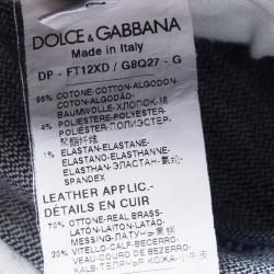 Pre Owned Dolce and Gabbana Blue Denim Stretch Skinny Cute Jeans S