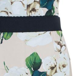 مملوكة مسبقًا Dolce and Gabbana Floral Print Fitted Dress L