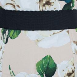 مملوكة مسبقًا Dolce and Gabbana Floral Print Fitted Dress L