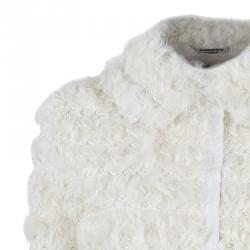 Pre Owned جاكيت دولتشي أند غابانا أغنيلو كالغا فرو خروف أبيض S