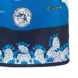 مملوكة مسبقًا Dolce And Gabbana Isole Eolie Printed Silk Oversize Top XS