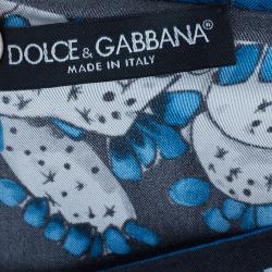 مملوكة مسبقًا Dolce And Gabbana Isole Eolie Printed Silk Oversize Top XS