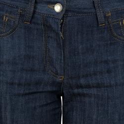 Pre Owned بنطال جينز دنيم دولتشي أند غابانا إنديغو قصة بوت S