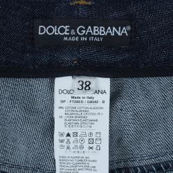 Pre Owned بنطال جينز دنيم دولتشي أند غابانا إنديغو قصة بوت S