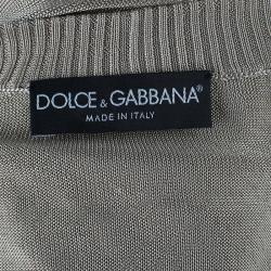 Pre Owned Dolce and Gabbana Beige Cardigan M