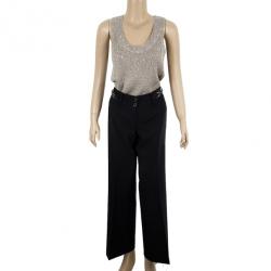 Pre Owned Dolce and Gabbana Horsebit Detail Pants S
