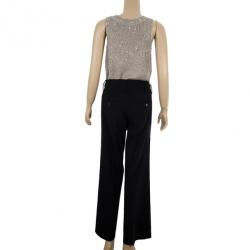 Pre Owned Dolce and Gabbana Horsebit Detail Pants S