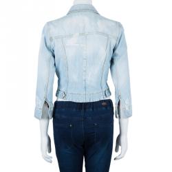 مملوكة مسبقًا Dolce and Gabbana Light Blue Denim Jacket S
