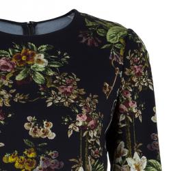 Pre Owned Dolce and Gabbana Floral Long Sleeve Top S