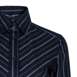 Pre Owned قميص دولتشي أند غابانا قطن مخطط XS