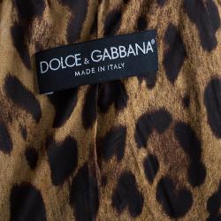 مملوكة مسبقًا Dolce and Gabbana Grey Multicolor Coat L