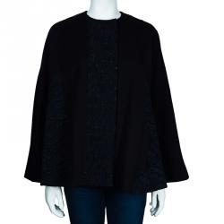 Pre Owned Dolce & Gabbana Baroque Panel Cape XS