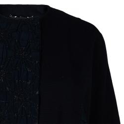Pre Owned Dolce & Gabbana Baroque Panel Cape XS