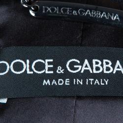 Pre Owned Dolce & Gabbana Baroque Panel Cape XS