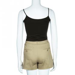 Pre Owned شورت دولتشي أند غابانا قطن أسود XS