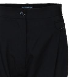 Pre Owned Dolce and Gabbana Black Trousers M